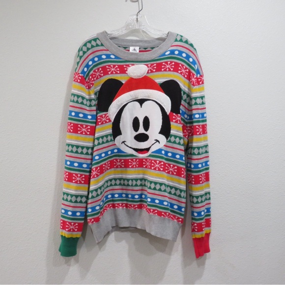 DISNEY Store CHRISTMAS SWEATER for MEN MICKEY MOUSE- HOLIDAY